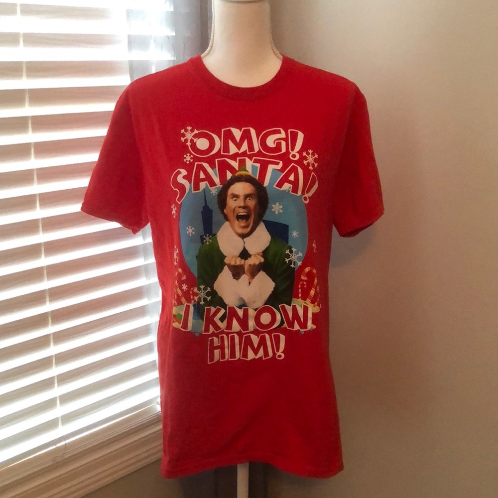 Elf Womens Christmas T-Shirt.